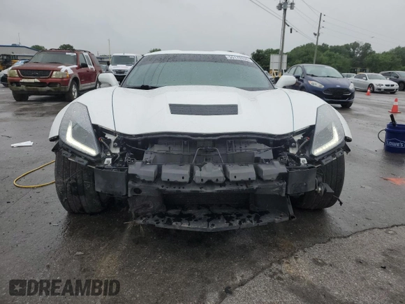 2017 Chevrolet Corvette 1LT with VIN 1G1YA2D77H5116807, listed as a Copart auction lot 55170335 with 94,591 mi miles and Salvage title. Bid and sale history available at DreamBid. Image 5.