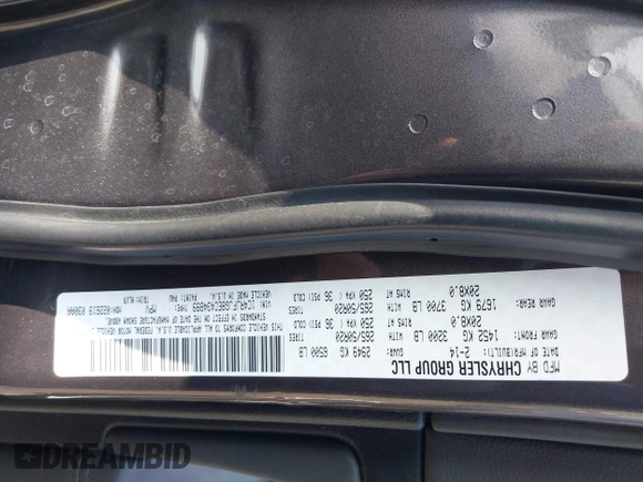 2014 Jeep Grand Cherokee Summit with VIN 1C4RJFJG8EC434899, listed as a IAAI auction lot 42399912 with 186,840 mi miles and . Bid and sale history available at DreamBid. Image 9.