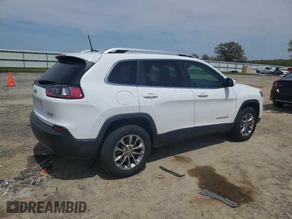 2019 Jeep Cherokee Latitude Plus with VIN 1C4PJMLB3KD405121, listed as a Copart auction lot 55974375 with 39,640 mi miles and Salvage title. Bid and sale history available at DreamBid. Image 3.