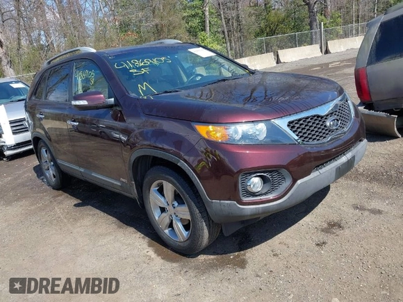 2012 Kia Sorento EX with VIN 5XYKUDA22CG293371, listed as a IAAI auction lot 41869105 with 69,842 mi miles. Bid and sale history available at carsss.com. Image 1.