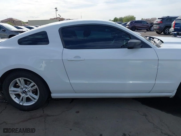 2014 Ford Mustang V6 with VIN 1ZVBP8AMXE5303735, listed as a IAAI auction lot 41899411 with 108,736 mi miles. Bid and sale history available at carsss.com. Image 13.