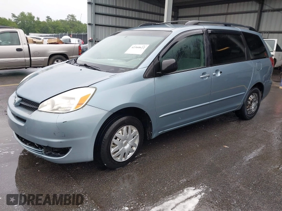 2005 Toyota Sienna CE with VIN 5TDZA23C35S227399, listed as a IAAI auction lot 42360622 with 278,338 mi miles and . Bid and sale history available at DreamBid. Image 2.