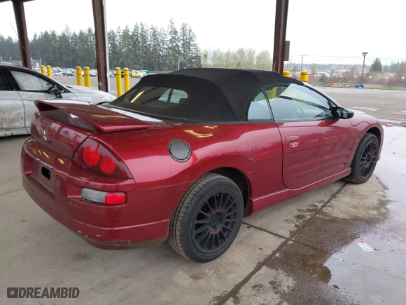 2002 Mitsubishi Eclipse GT with VIN 4A3AE85H92E055455, listed as a IAAI auction lot 42014844 with 192,031 mi miles. Bid and sale history available at carsss.com. Image 4.