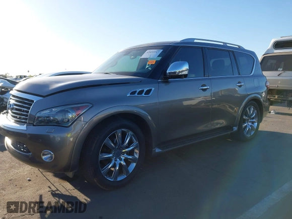 2012 Infiniti QX56 7-passenger with VIN JN8AZ2NFXC9515305, listed as a IAAI auction lot 42031957 with 185,173 mi miles. Bid and sale history available at carsss.com. Image 17.
