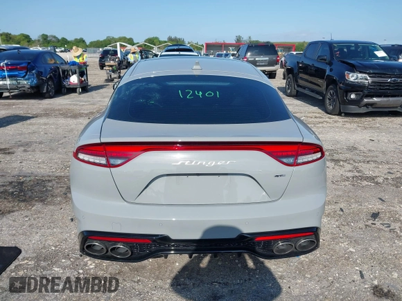 2023 Kia Stinger GT-Line with VIN KNAE35LD3P6136247, listed as a IAAI auction lot 41969093 with 27,905 mi miles. Bid and sale history available at carsss.com. Image 17.