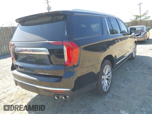 2023 GMC Yukon XL Denali with VIN 1GKS2JKL7PR458631, listed as a IAAI auction lot 42024142 with 16,054 mi miles. Bid and sale history available at carsss.com. Image 4.