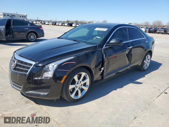2014 Cadillac ATS Standard RWD with VIN 1G6AA5RX7E0128020, listed as a Copart auction lot 48492835 with 94,573 mi miles and Salvage title. Bid and sale history available at DreamBid. Image 1.