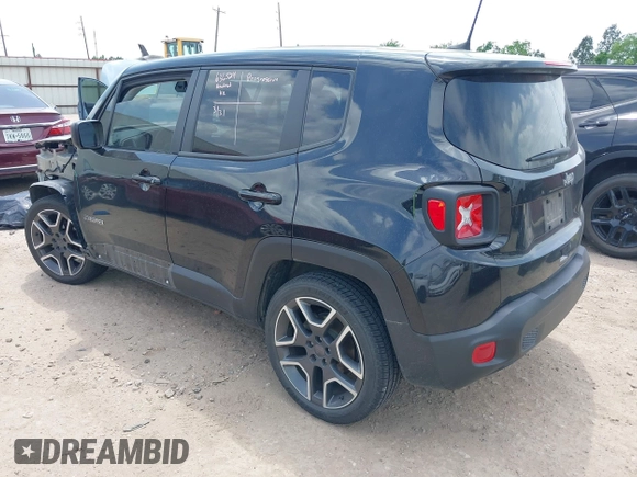 2020 Jeep Renegade Sport with VIN ZACNJAAB2LPM06219, listed as a IAAI auction lot 42063083 with 47,225 mi miles and . Bid and sale history available at DreamBid. Image 3.