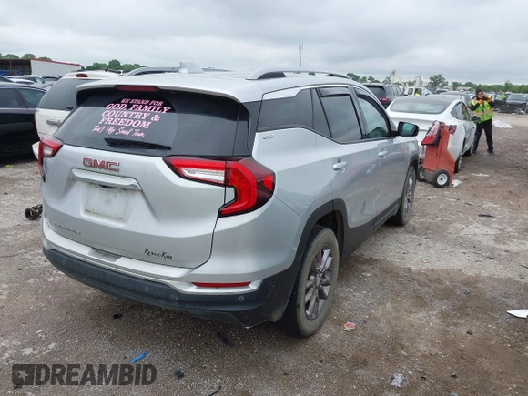 2022 GMC Terrain SLT with VIN 3GKALPEV6NL271507, listed as a IAAI auction lot 42205901 with 36,008 mi miles and . Bid and sale history available at DreamBid. Image 4.