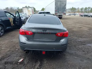 2015 Infiniti Q50 with VIN JN1BV7AR8FM401199, listed as a IAAI auction lot 41997546 with 86,017 mi miles. Bid and sale history available at carsss.com. Image 16.
