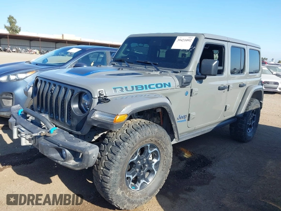 2022 Jeep Wrangler Unlimited Rubicon with VIN 1C4JJXR61NW160832, listed as a IAAI auction lot 39421092 with 32,347 mi miles and . Bid and sale history available at DreamBid. Image 2.