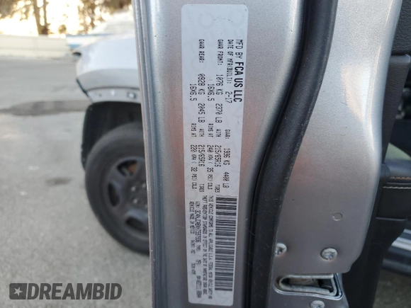2017 Jeep Compass Sport with VIN 3C4NJCABXHT597936, listed as a Copart auction lot 81697134 with Not provided miles and Clean title. Bid and sale history available at DreamBid. Image 13.