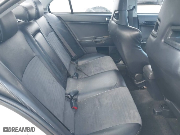 2014 Mitsubishi Lancer Evolution MR with VIN JA32W5FV5EU017592, listed as a IAAI auction lot 41158408 with 97614 miles. Bid and sale history available at carsss.com. Image 8.