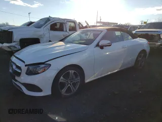 2018 Mercedes-Benz E-Class E 400 with VIN WDD1K6GB0JF038955, listed as a Copart auction lot 87763285 with 55,576 mi miles and Salvage Title. Bid and sale history available at carsss.com. Image 1.
