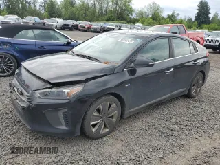 2017 Hyundai Ioniq Limited with VIN KMHC85LC9HU023267, listed as a Copart auction lot 58082145 with 177,174 mi miles and Salvage title. Bid and sale history available at DreamBid. Image 1.