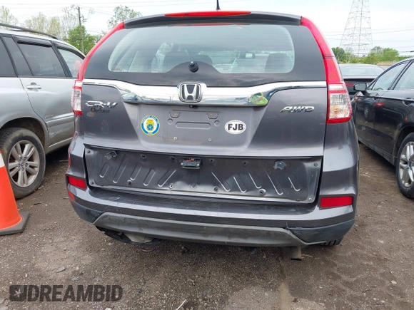 2015 Honda CR-V LX with VIN 5J6RM4H38FL042550, listed as a IAAI auction lot 42119148 with 204,104 mi miles and . Bid and sale history available at DreamBid. Image 6.