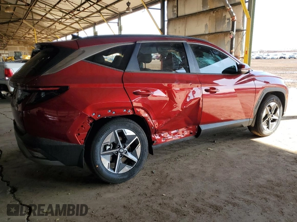 2025 Hyundai Tucson SEL Convenience with VIN 5NMJC3DEXSH497337, listed as a Copart auction lot 48731405 with 16 mi miles and Salvage Title. Bid and sale history available at carsss.com. Image 3.