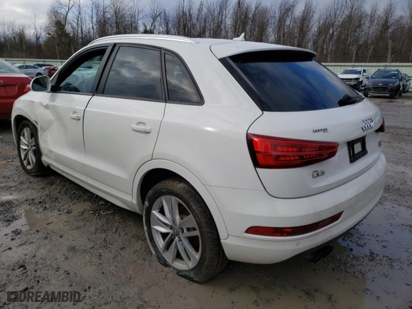 2017 Audi Q3 Premium with VIN WA1ECCFS7HR009514, listed as a Copart auction lot 87036604 with 126490 miles and Salvage Title. Bid and sale history available at carsss.com. Image 2.