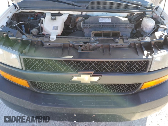 2018 Chevrolet Express Cargo Van with VIN 1GCWGAFP7J1308813, listed as a Copart auction lot 76701314 with 230,531 mi miles and Clean Title. Bid and sale history available at carsss.com. Image 12.