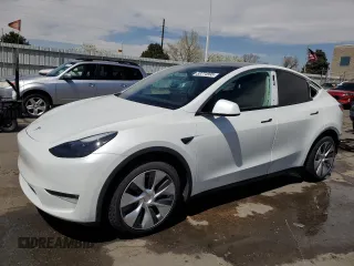 2022 Tesla Model Y Long Range with VIN 7SAYGAEE4NF534588, listed as a Copart auction lot 53274995 with 20,768 mi miles and Salvage Title. Bid and sale history available at DreamBid. Image 1.