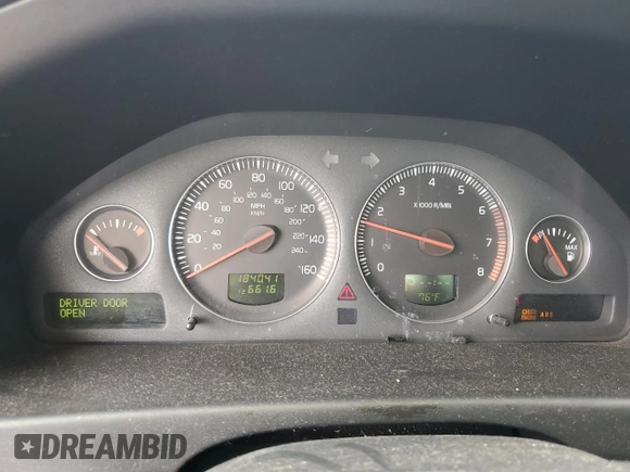2006 Volvo S60 2.5L Turbo with VIN YV1RH592862506796, listed as a Copart auction lot 76845154 with 184,041 mi miles and Clean Title. Bid and sale history available at carsss.com. Image 9.