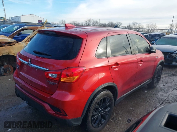 2019 Mitsubishi Outlander Sport ES 2.0 with VIN JA4AP3AU2KU014698, listed as a IAAI auction lot 41199228 with 62,720 mi miles. Bid and sale history available at carsss.com. Image 4.