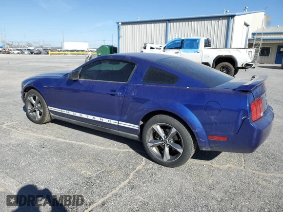 2005 Ford Mustang Deluxe with VIN 1ZVFT80N455129183, listed as a Copart auction lot 48500905 with 162,440 mi miles and Salvage Title. Bid and sale history available at carsss.com. Image 2.
