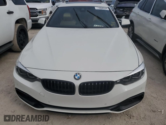 2020 BMW 4 Series 430i z VIN WBA4W3C01LAG91728, wystawiony jako Copart lot #74808534 z przebiegiem Nie podano mil oraz Nie do naprawy • Non repairable. Historia ofert i sprzedaży dostępna na DreamBid. Obrazek 5.