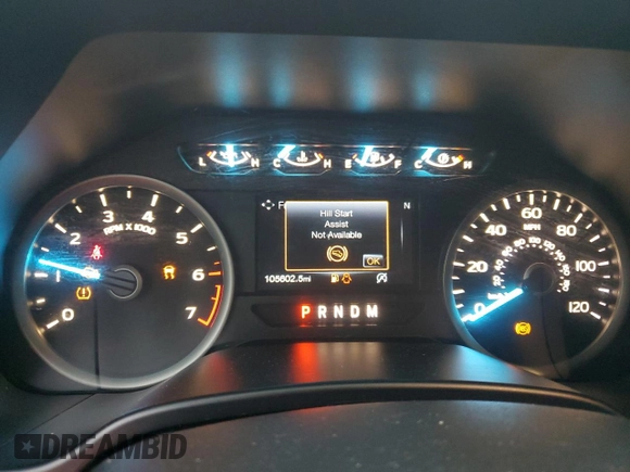 2018 Ford F-150 XL with VIN 1FTEW1CP6JKD50225, listed as a Copart auction lot 59179605 with 105,602 mi miles and Salvage title. Bid and sale history available at DreamBid. Image 9.