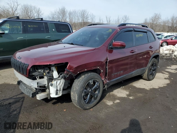 2019 Jeep Cherokee Latitude Plus with VIN 1C4PJMLX8KD369356, listed as a Copart auction lot 45351885 with 134,633 mi miles and Salvage Title. Bid and sale history available at carsss.com. Image 1.