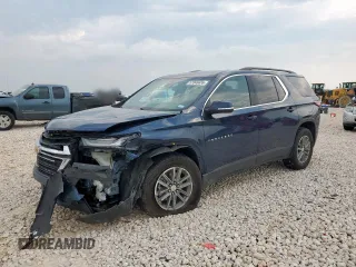 2023 Chevrolet Traverse LT Cloth with VIN 1GNEVGKW1PJ183101, listed as a Copart auction lot 57046635 with 56,866 mi miles and Salvage title. Bid and sale history available at DreamBid. Image 1.