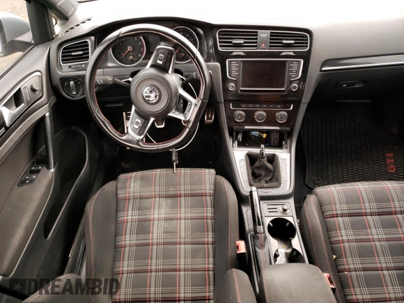 2016 Volkswagen Golf GTI SE with VIN 3VW5T7AU4GM019601, listed as a Copart auction lot 37737153 with 0 mi miles. Bid and sale history available at carsss.com. Image 8.