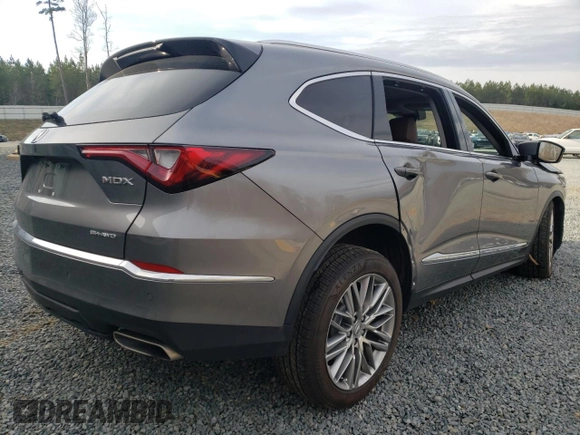 2023 Acura MDX w/Advance Package with VIN 5J8YE1H81PL009028, listed as a Copart auction lot 40584863 with 0 mi miles. Bid and sale history available at carsss.com. Image 3.