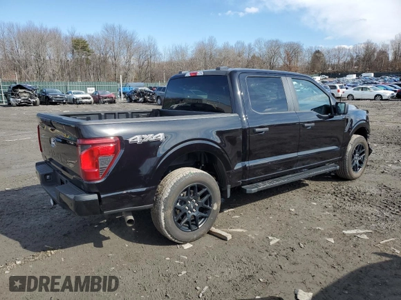 2024 Ford F-150 STX with VIN 1FTEW2LP3RKF10031, listed as a Copart auction lot 46999245 with 1,889 mi miles and Salvage Title. Bid and sale history available at carsss.com. Image 3.