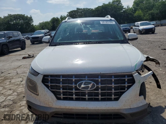 2021 Hyundai Venue SEL with VIN KMHRC8A37MU086732, listed as a Copart auction lot 59183105 with 104,202 mi miles and Salvage title. Bid and sale history available at DreamBid. Image 5.