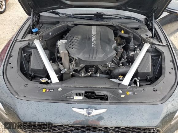2022 Genesis G70 3.3T with VIN KMTG54TE1NU082076, listed as a Copart auction lot 74058634 with 0 mi miles and Non Repairable. Bid and sale history available at carsss.com. Image 11.