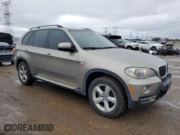 2008 BMW X5 3.0si with VIN 5UXFE43568L009580, listed as a Copart auction lot 47885775 with 147,966 mi miles and Salvage Title. Bid and sale history available at carsss.com. Image 4.