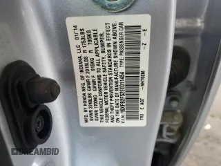 2014 Honda Civic LX z VIN 19XFB2F52EE011454, wystawiony jako Copart lot #55833675 z przebiegiem 44 577 mil mil oraz Szkoda całkowita • Salvage title. Historia ofert i sprzedaży dostępna na DreamBid. Obrazek 12.