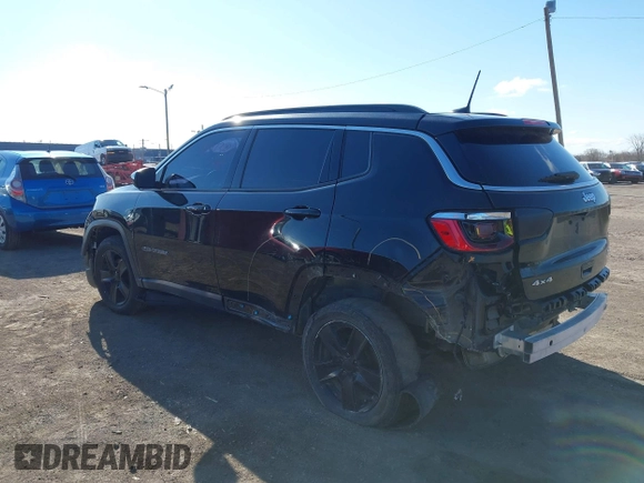 2022 Jeep Compass Latitude with VIN 3C4NJDBB4NT134481, listed as a IAAI auction lot 41973387 with 97,533 mi miles and . Bid and sale history available at DreamBid. Image 3.