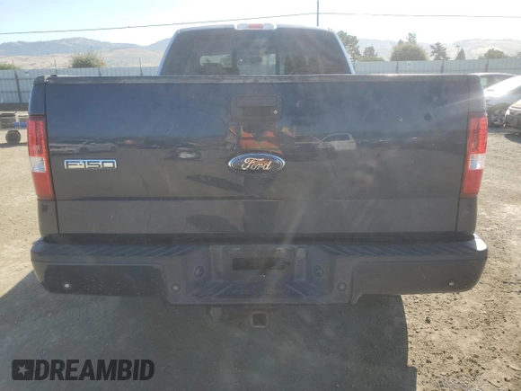 2006 Ford F-150 XLT with VIN 1FTPX14546FA87008, listed as a Copart auction lot 58005005 with 148,295 mi miles and Salvage title. Bid and sale history available at DreamBid. Image 6.