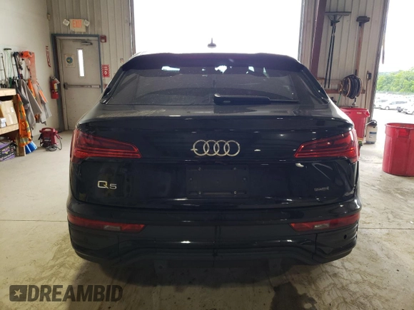 2023 Audi Q5 Sportback S line Premium Plus with VIN WA15AAFY9P2045081, listed as a Copart auction lot 58192475 with 40,107 mi miles and Salvage title. Bid and sale history available at DreamBid. Image 6.