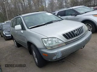2002 Lexus RX 300 with VIN JTJHF10U120271742, listed as a IAAI auction lot 41994475 with 220,836 mi miles. Bid and sale history available at carsss.com. Image 1.