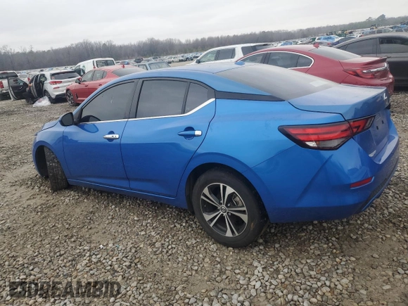 2022 Nissan Sentra SV with VIN 3N1AB8CV8NY315858, listed as a Copart auction lot 44257615 with 19,164 mi miles and Salvage Title. Bid and sale history available at carsss.com. Image 2.