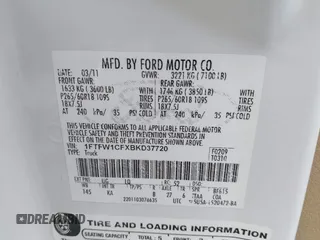 2011 Ford F-150 XL with VIN 1FTFW1CFXBKD37720, listed as a IAAI auction lot 41457337 with 213,864 mi miles. Bid and sale history available at carsss.com. Image 9.