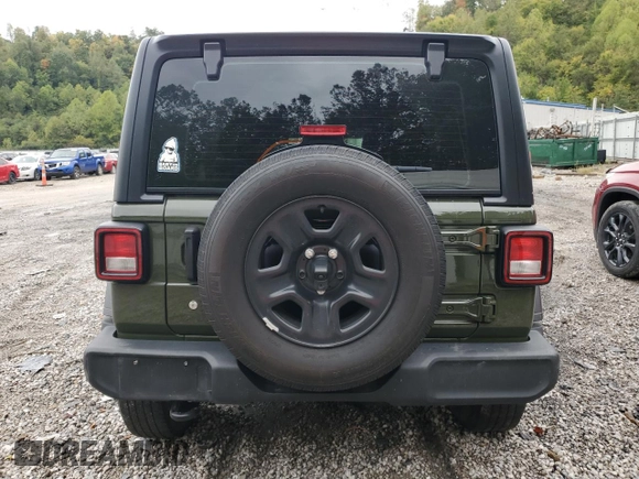 2022 Jeep Wrangler Unlimited Sport S z VIN 1C4HJXDG0NW234854, wystawiony jako Copart lot #73144634 z przebiegiem 39 401 mil mil oraz Szkoda całkowita • Salvage title. Historia ofert i sprzedaży dostępna na DreamBid. Obrazek 6.