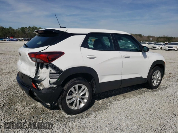 2023 Chevrolet TrailBlazer LS with VIN KL79MMS27PB179649, listed as a Copart auction lot 49480535 with 42,575 mi miles and Salvage Title. Bid and sale history available at DreamBid. Image 3.