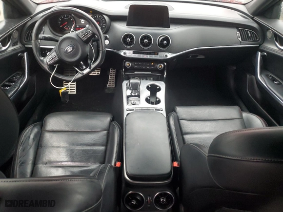 2018 Kia Stinger GT2 with VIN KNAE55LC9J6016039, listed as a Copart auction lot 45287895 with 67,188 mi miles and Salvage Title. Bid and sale history available at carsss.com. Image 8.