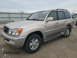 1999 Lexus LX 470 with VIN JT6HT00W2X0043805, listed as a Copart auction lot 54496735 with 520,244 mi miles and Clean Title. Bid and sale history available at DreamBid. Image 1.