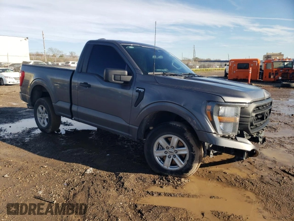 2023 Ford F-150 XL with VIN 1FTMF1C50PKF62668, listed as a Copart auction lot 88860525 with 20,170 mi miles and Salvage Title. Bid and sale history available at carsss.com. Image 4.