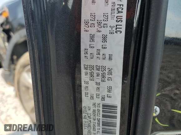 2019 Jeep Cherokee Limited with VIN 1C4PJMDNXKD149214, listed as a Copart auction lot 59538785 with 68,509 mi miles and Salvage title. Bid and sale history available at DreamBid. Image 13.
